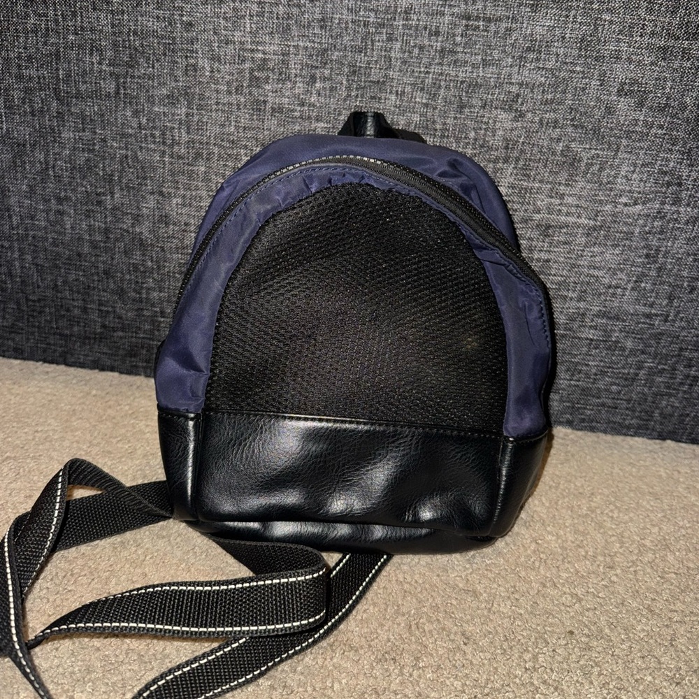 Black and Blue Mini Backpack